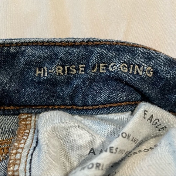 American Eagle Outfitters Next Level Stretch High Rise Jegging Jeans 8 Long - Picture 7 of 12